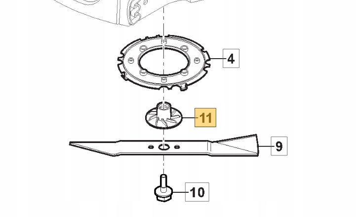 Uchwyt noża kosiarki Stiga Collector 35 / 39 E Marka Stiga