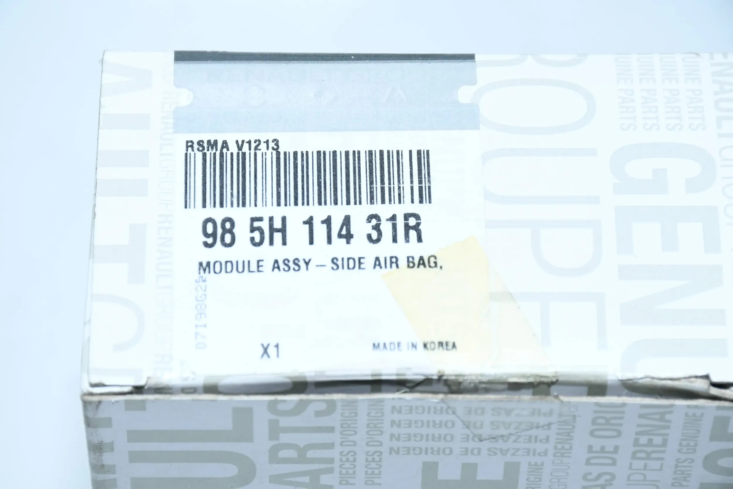 PODUSZKA FOTELA AIRBAG LEWY PRZÓD E1633180601 RENAULT KOLEOS II Producent części Renault OE