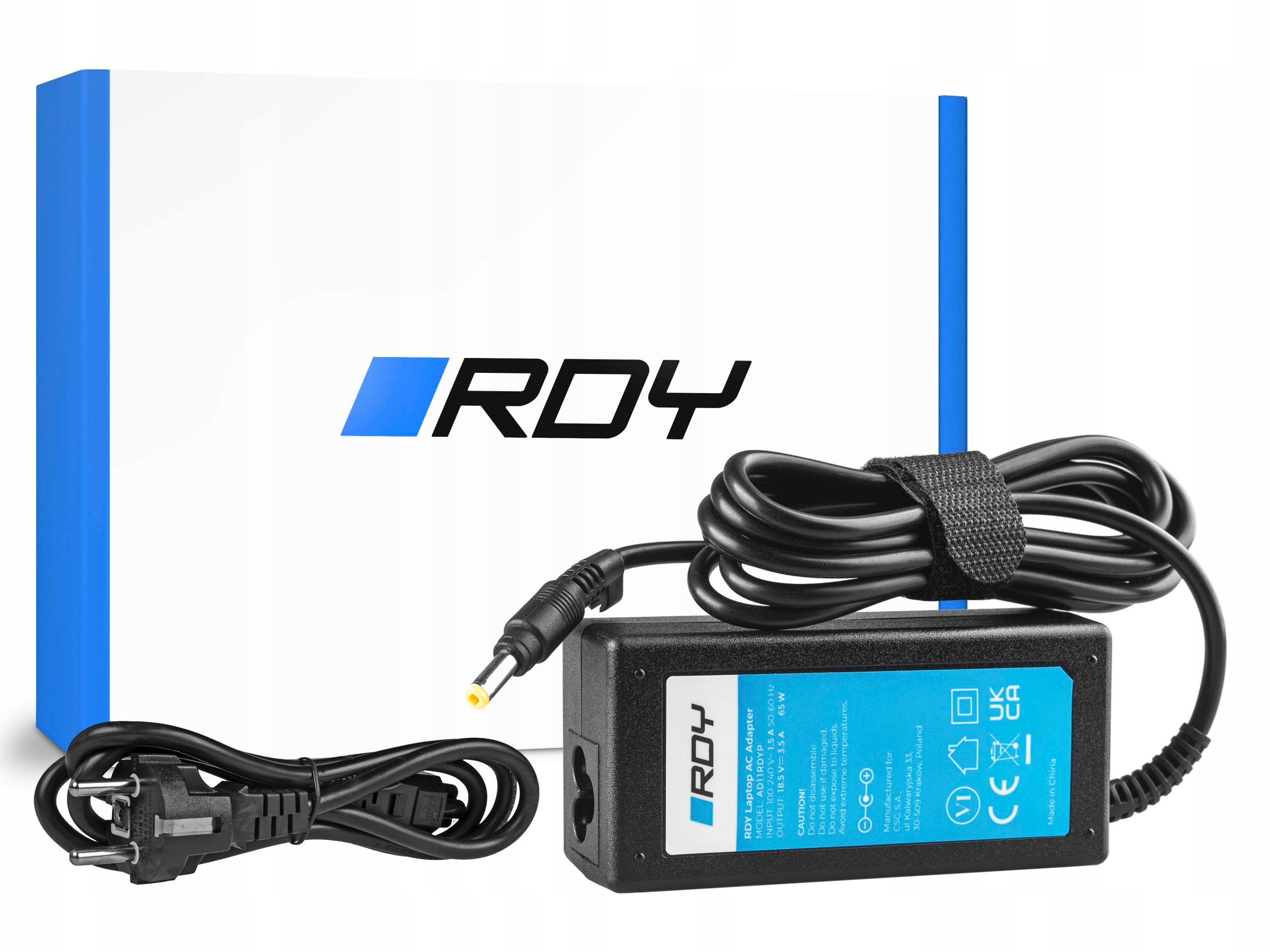 

Zasilacz Ładowarka do Hp 65W 18.5V 3.5A 4.8-1.7mm