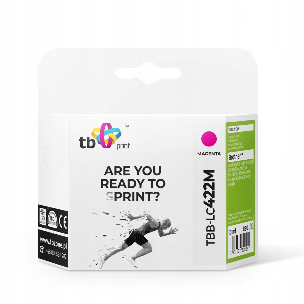 Tb Print Tusz do Brother MFC-J5340DW TBB-LC422M 100% nowy magenta