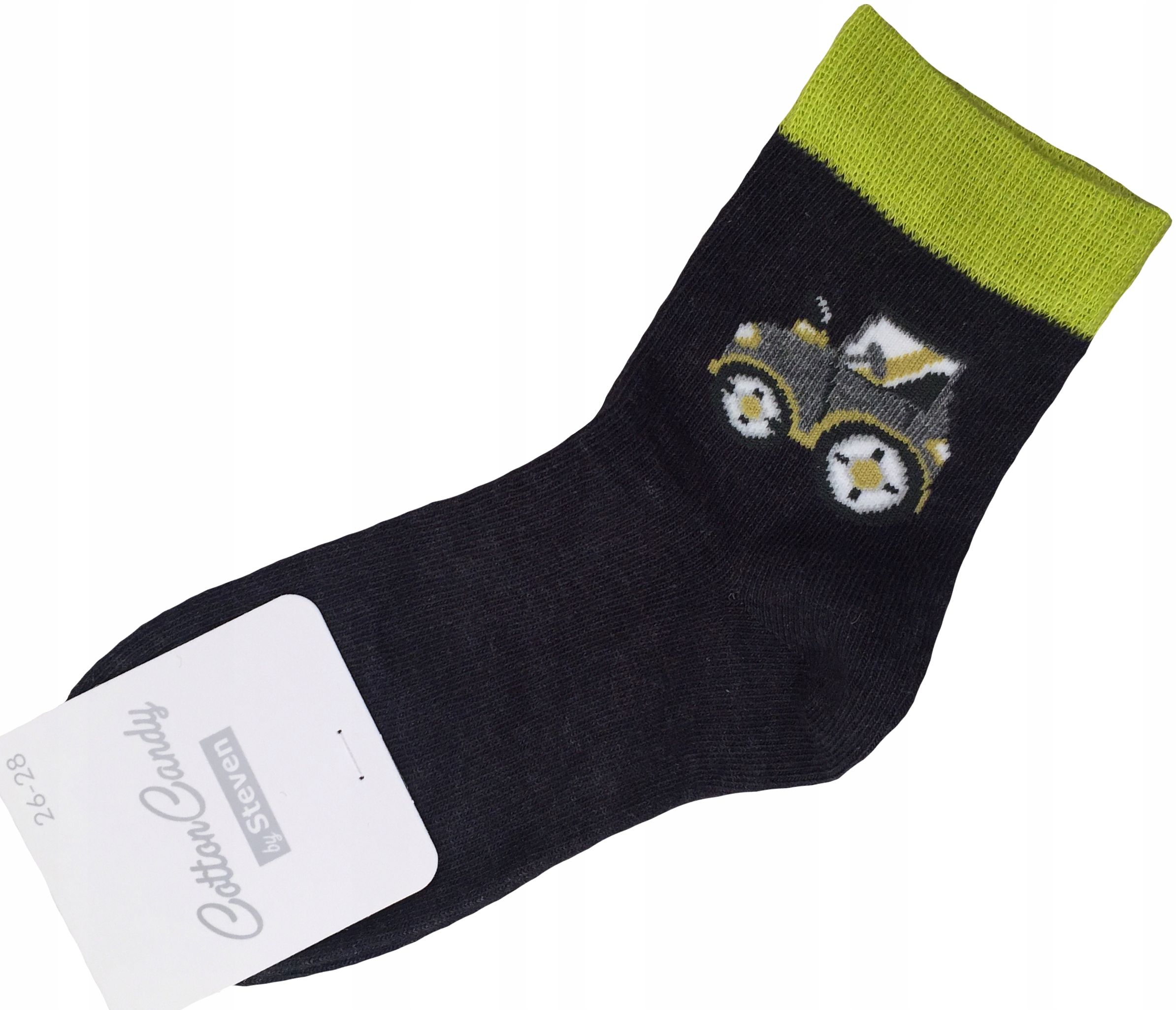 

Skarpetki 26-28 grafitowe z kolorowym traktorem