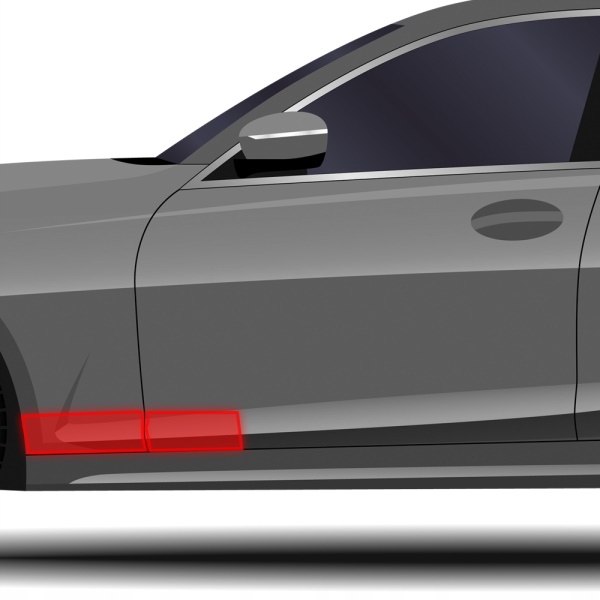 Custom Color nálepka fólie na blatník a dveře Audi A6 S6 C7 Levá