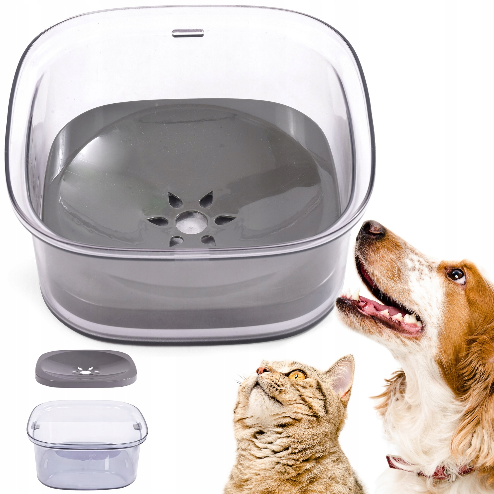 Levně Miska pro domácí mazlíčky do vody Nechlapící kočka pes Zpomalující bez rozlití