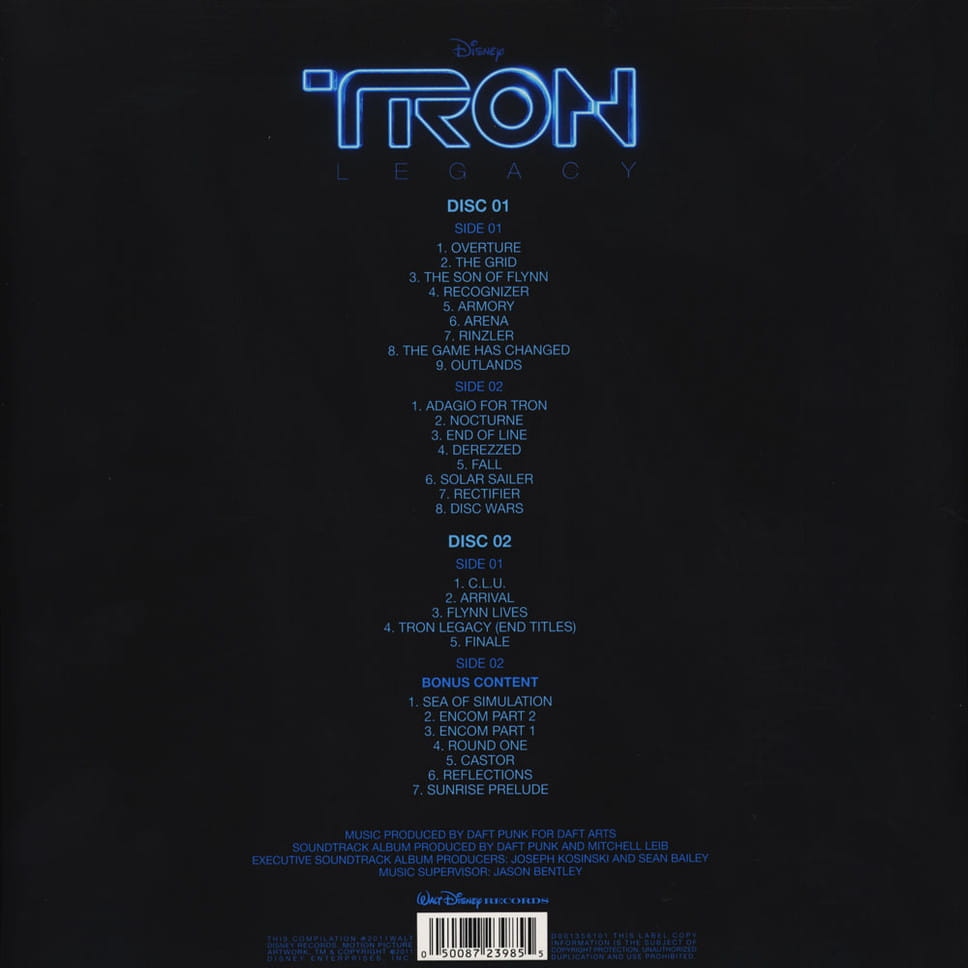 DAFT PUNK Soundtrack (OST) - Tron LEGACY +bonus (2 Wytwórnia Disney