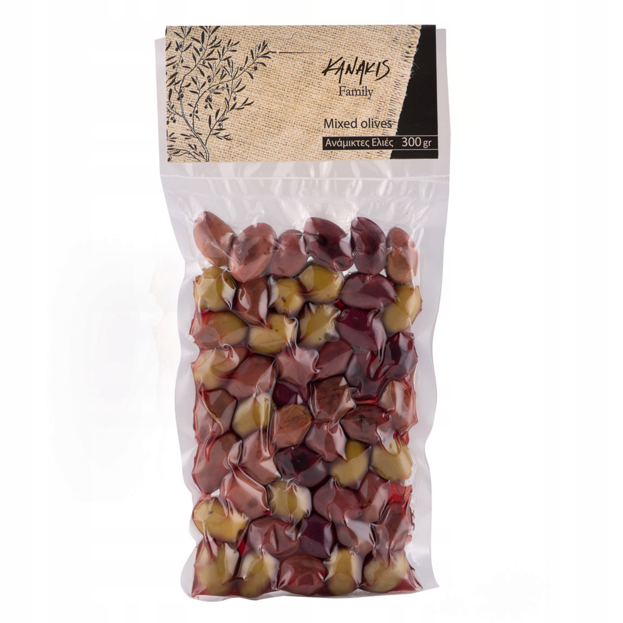 

Pyszne, greckie oliwki MIX, próżnia 300g