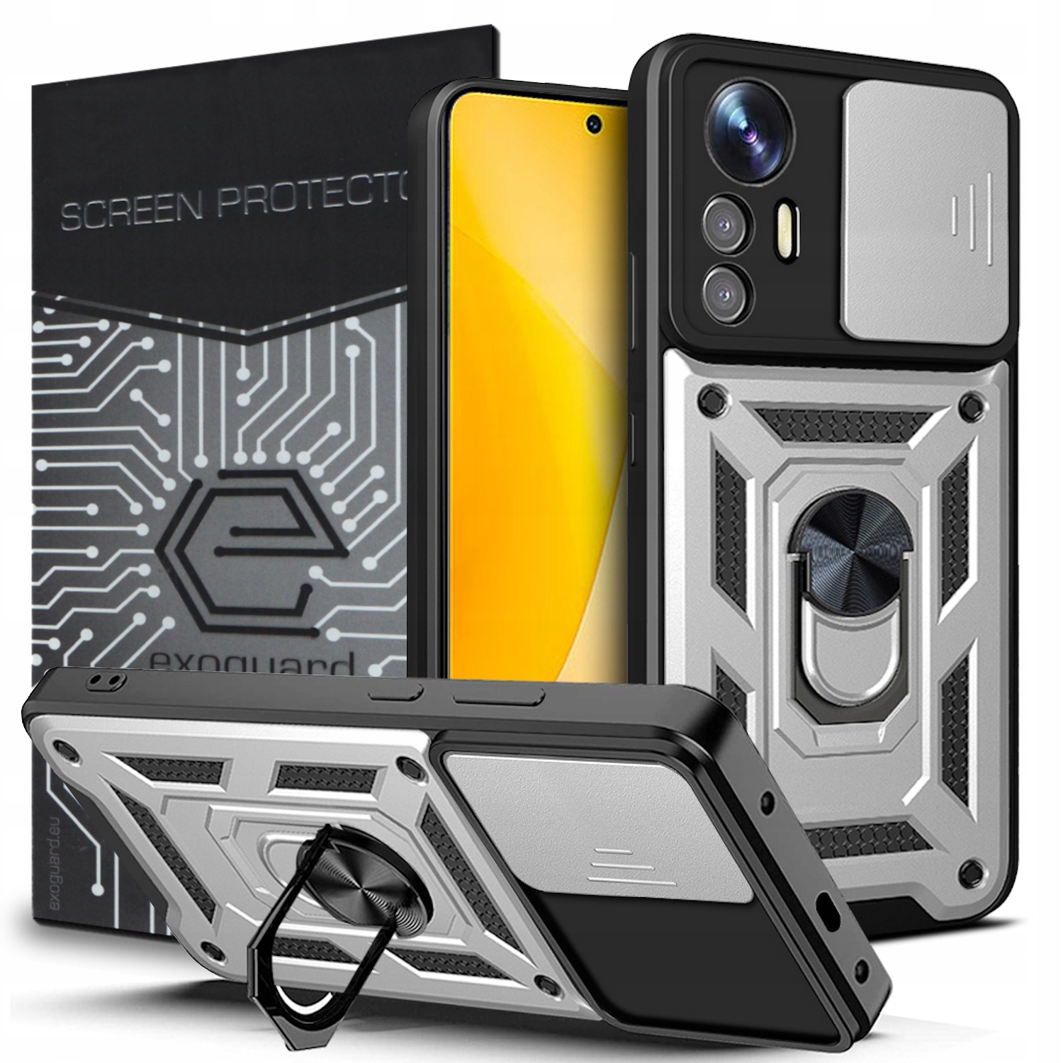 

Case Obudowa Etui Pancerne+szkło do Xiaomi 12 Lite
