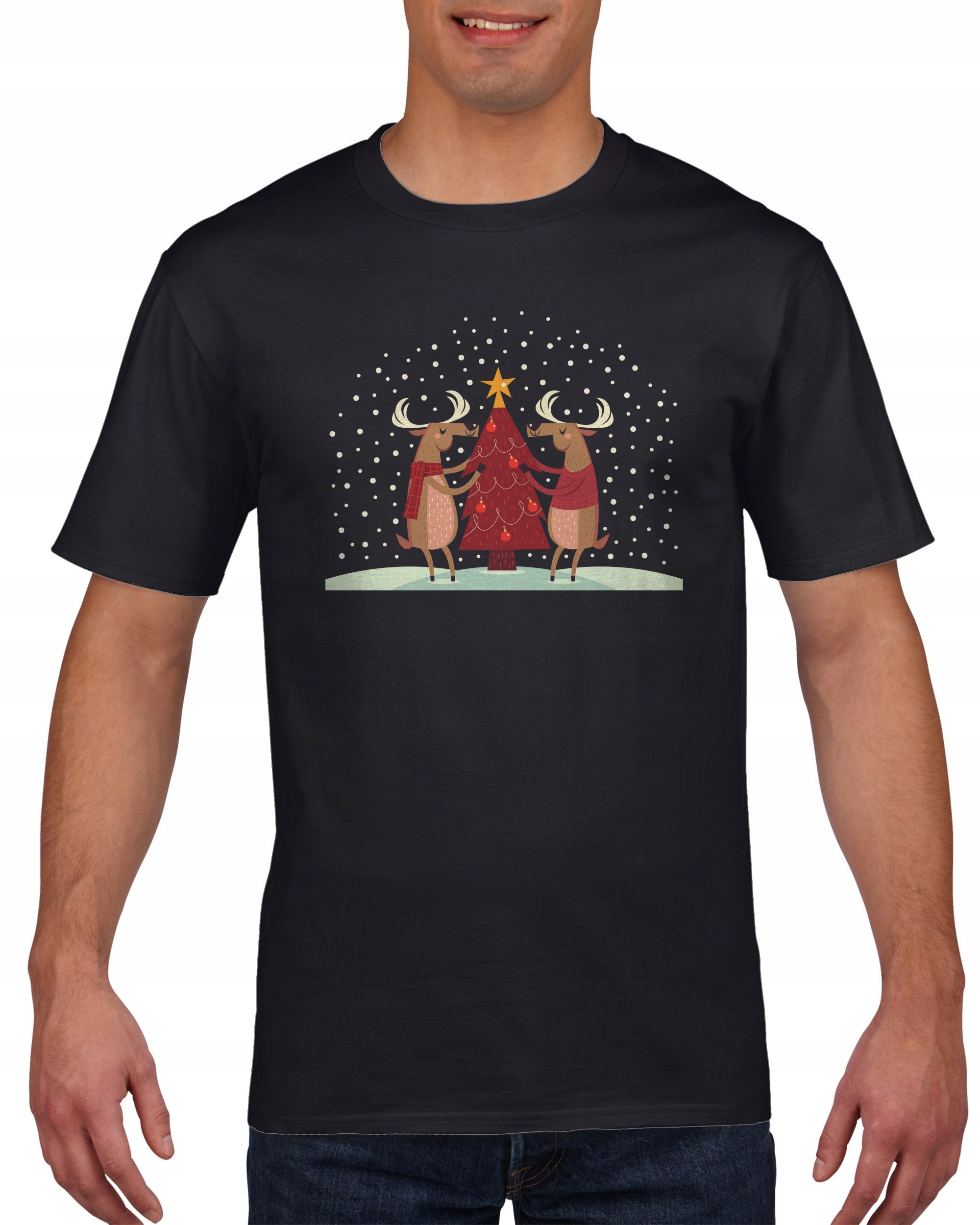 

Koszulka meska Jelenie Ubieraja Choinke XXL