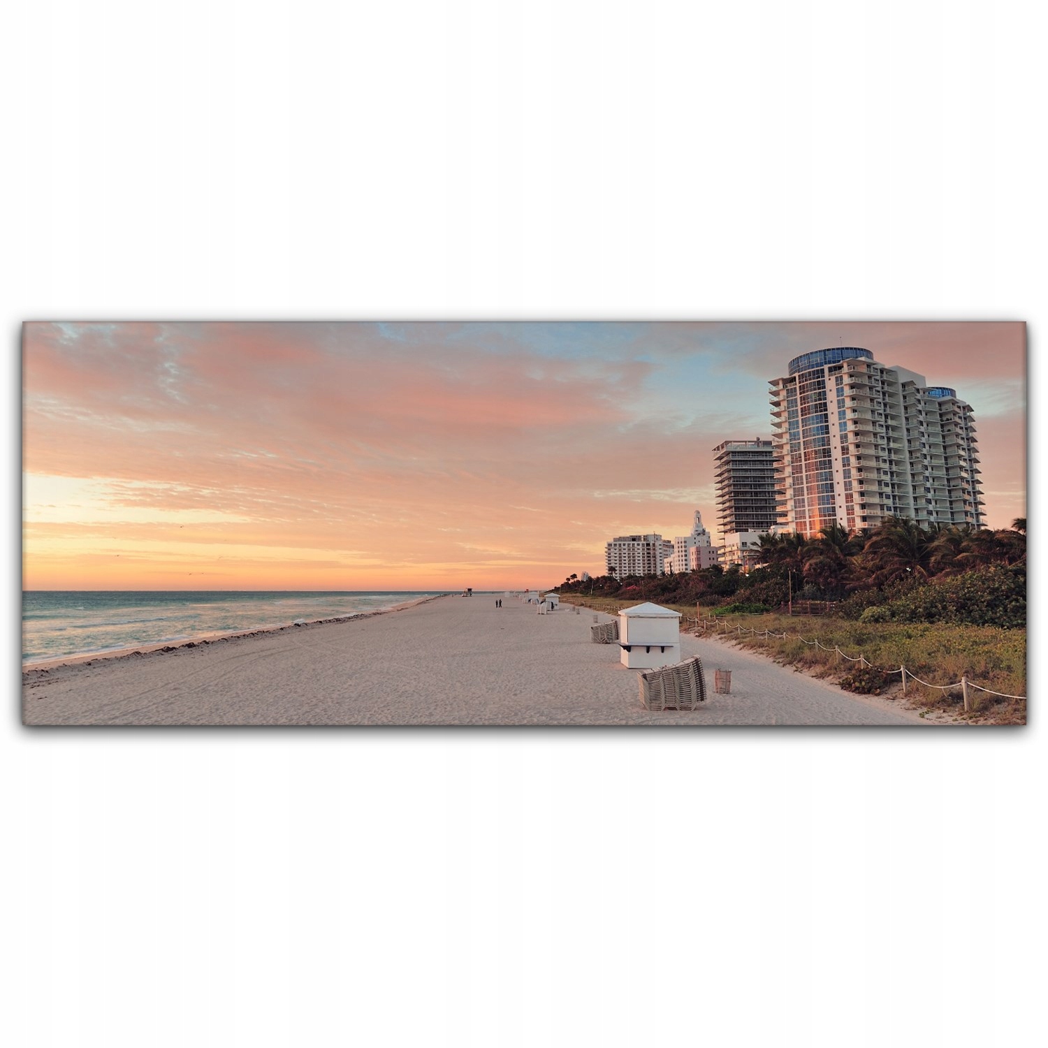 

Canvas na ramie ścienny 125x50 Miami Plaża Ocean