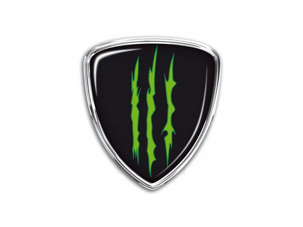

Naklejka Nalepka Tarcza Monster Alu 3D Ryfle