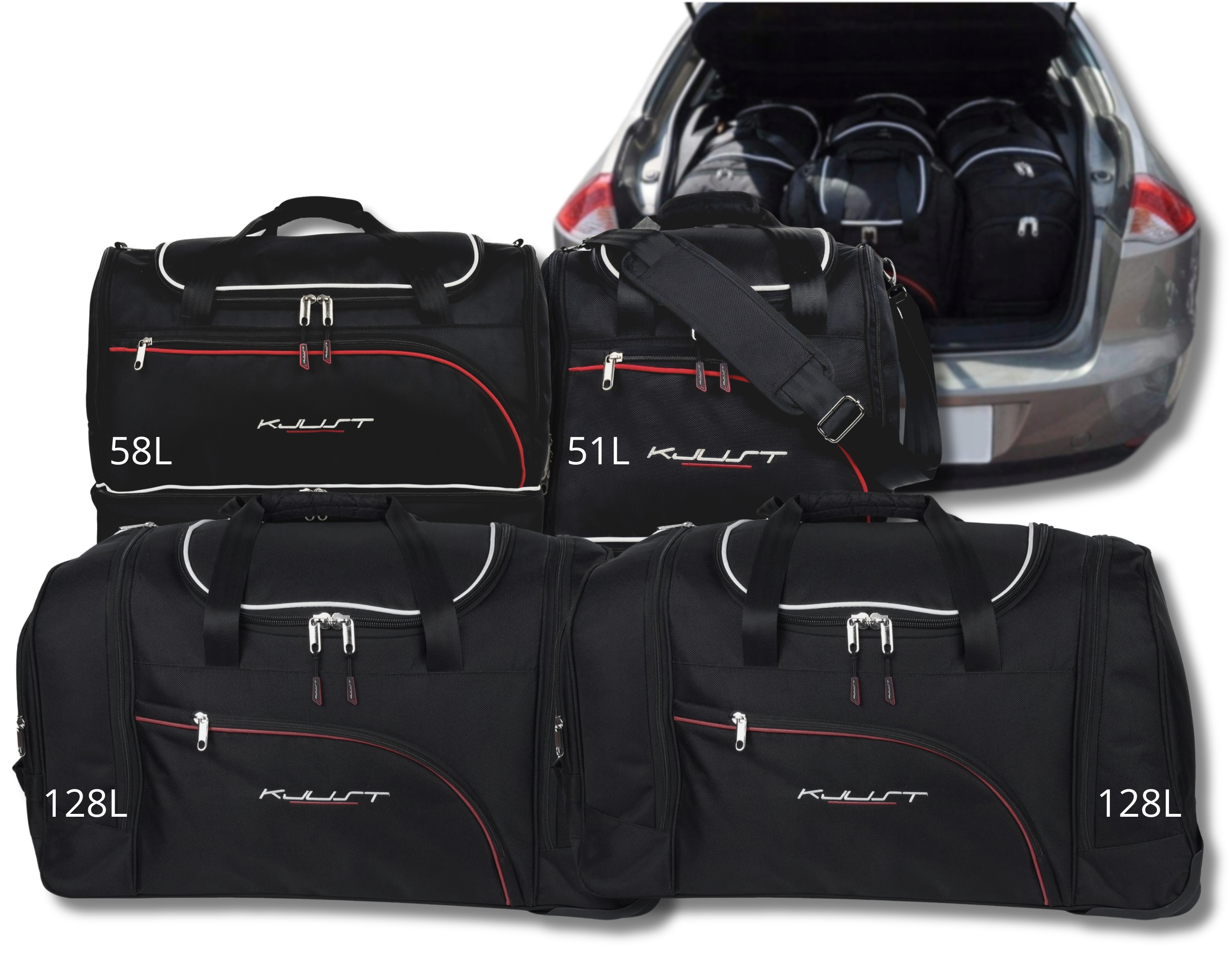 Cestovná Taška Do Kufra Renault Laguna Hatchback 2007-2015 4 ks