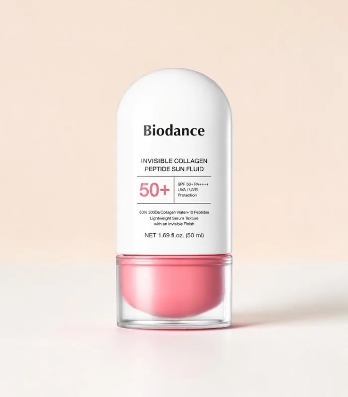 Biodance Invisible Collagen Peptide Sun Fluid Spf 50+ 50 ml sérum na obličej