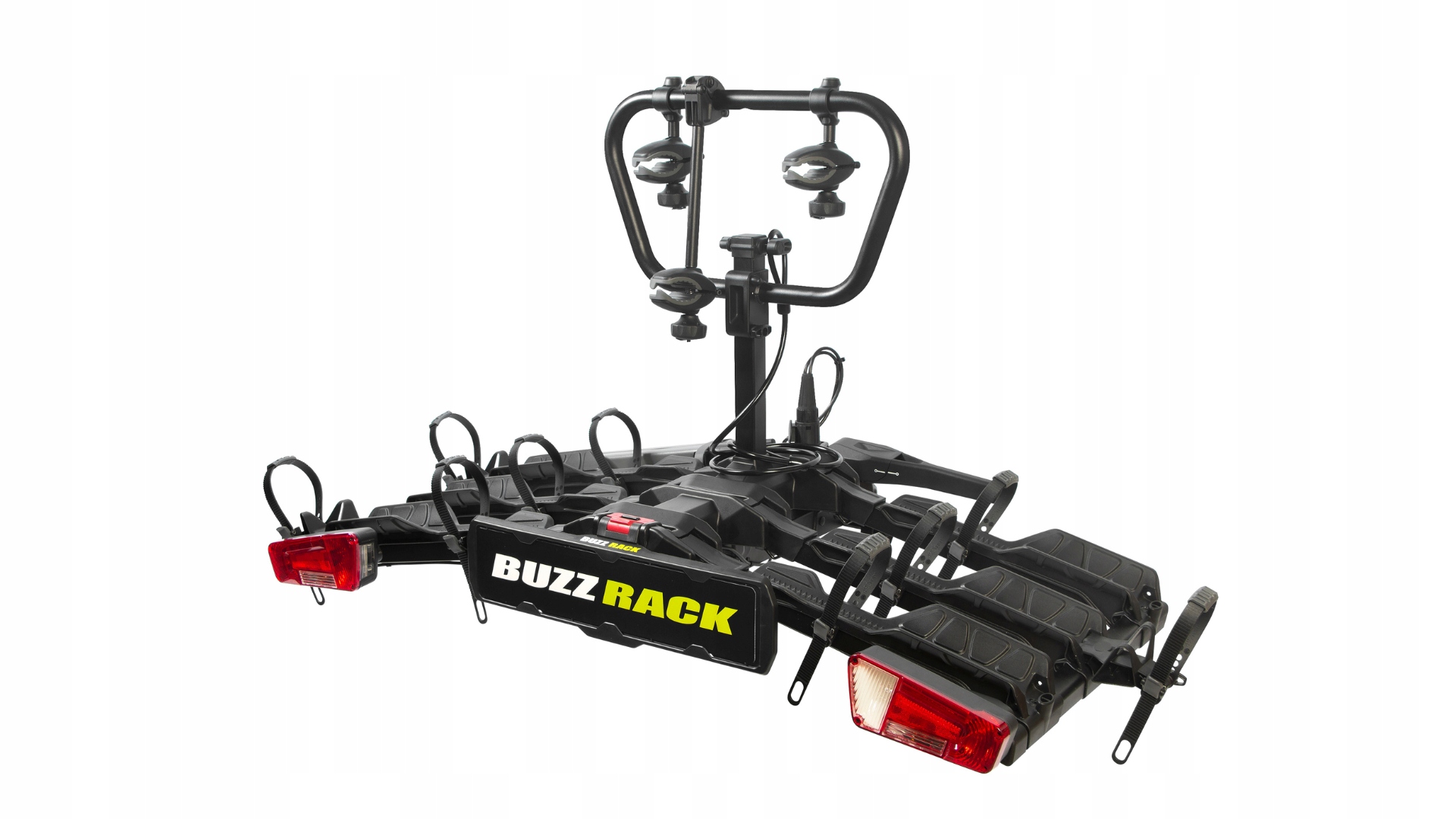Buzzrack Scorpion Pro skladací nosič na ťažné zariadenie pre 3 bicykle 60 kg