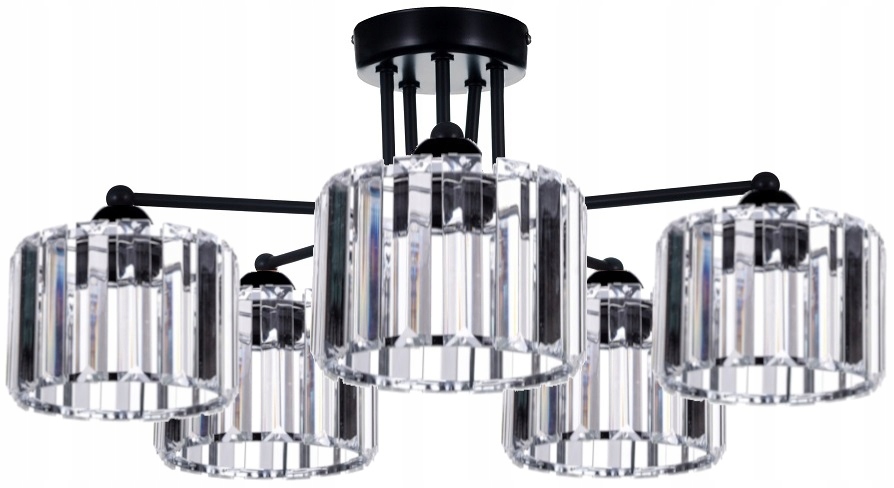 

Szklana Lampa Wisząca Sufitowa Żyrandol Plafon Led