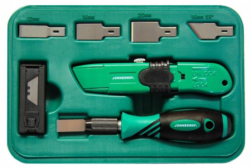 JONNESWAY ZESTAW NOŻY I SKROBAKÓW 27 SZT. NÓŻ