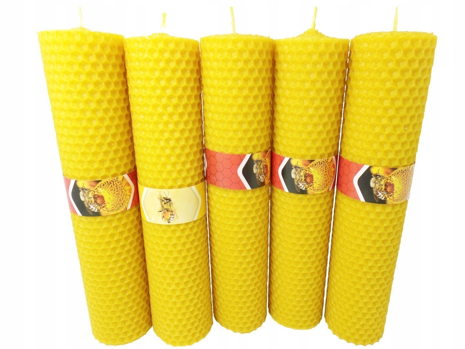 Set Svíček – pět svíček z včelího vosku