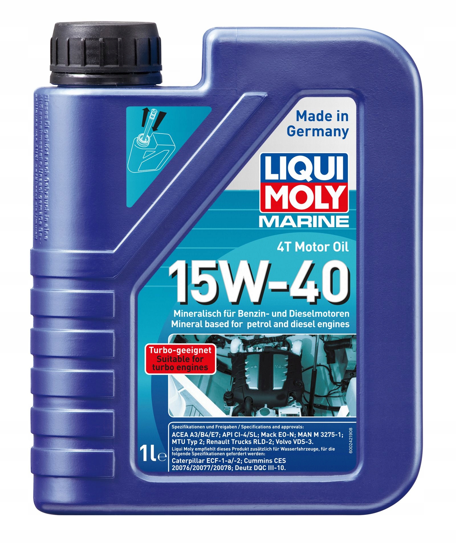 OLEJ MARINE 4T MOTOR OIL 15W-40 5L Producent Liqui Moly