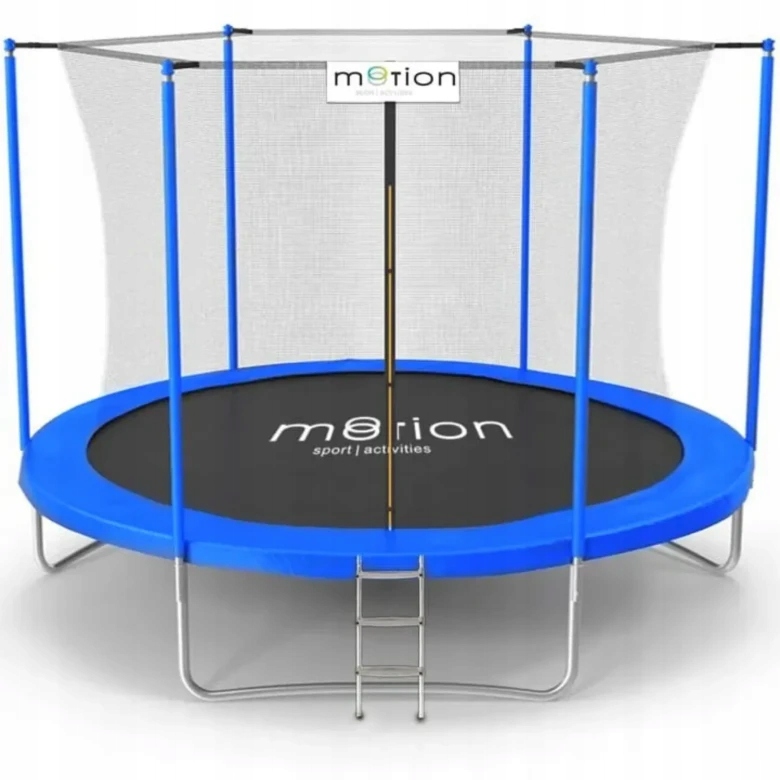 Trampolina Ogrodowa Motion FT8 244CM Z Drabinką Siatka