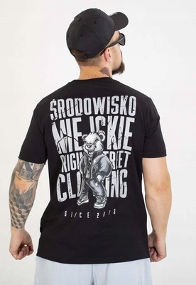 Tričko Środowisko Miejskie Essential Street Bear černé