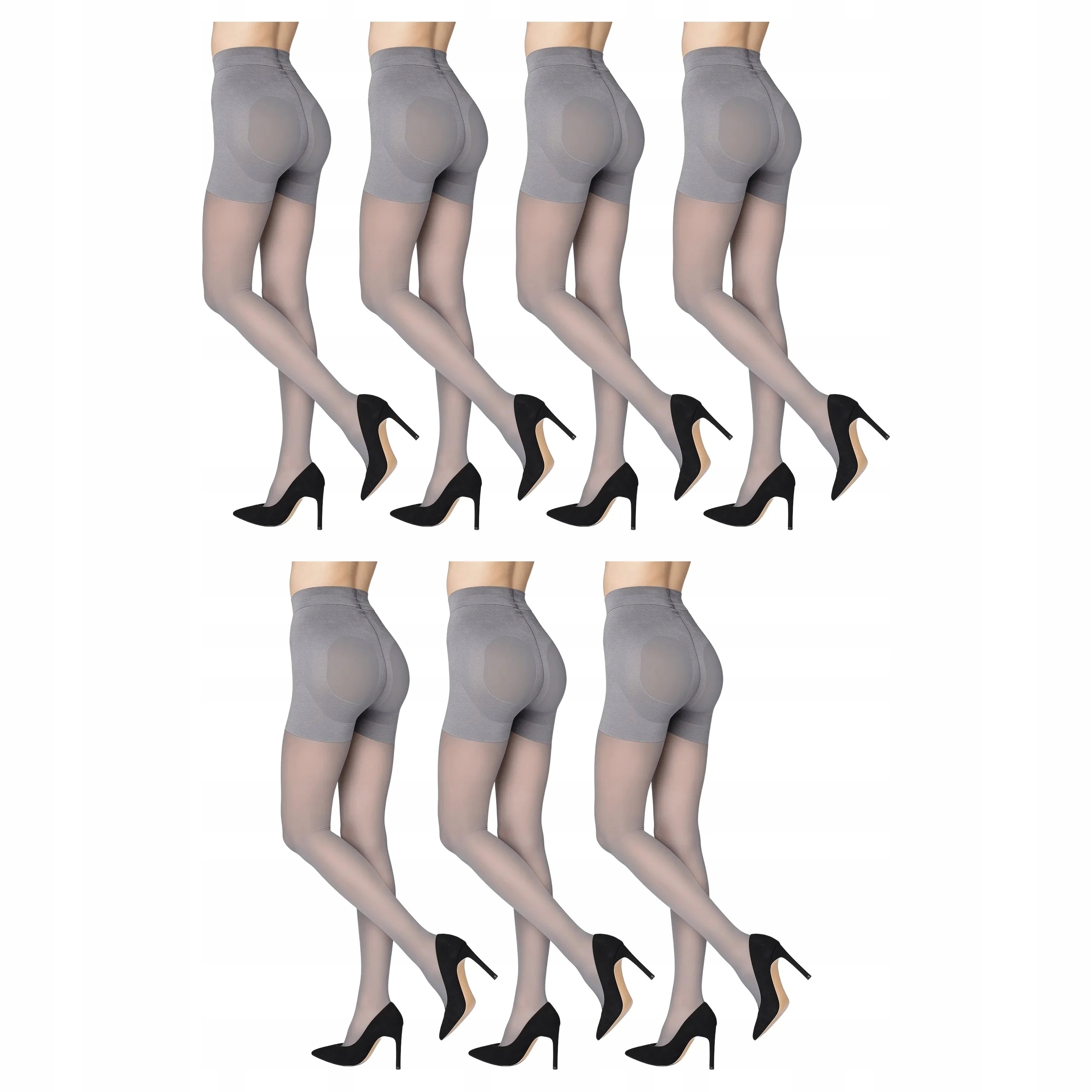 7 x Marilyn punčocháče punčochy Plus Up 3 grigio