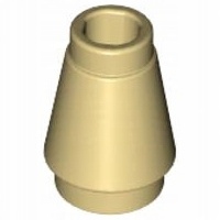 

Lego 4589b Stożek 1x1 piaskowy Nowy (1g)