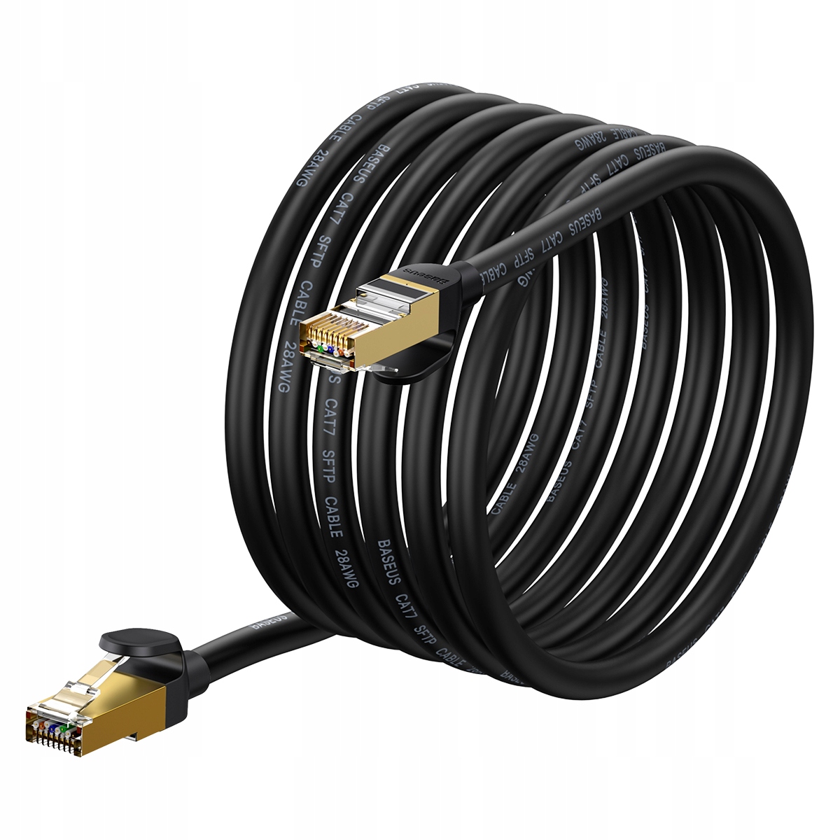 BASEUS KABEL SIECIOWY RJ45 LAN PRZEWÓD INTERNETOWY ETHERNET CAT7 10Gb/s 5m