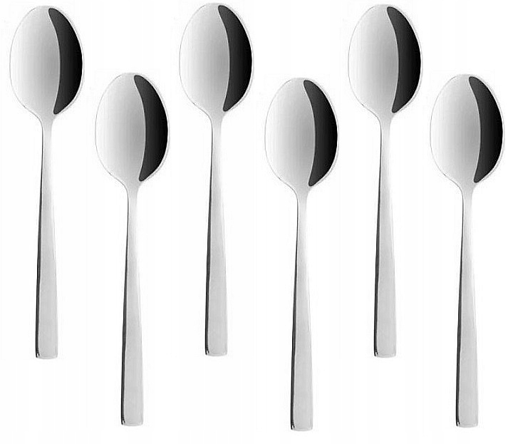 AMBITION SZTUĆCE PRATO MODERN PROSTE ŁYŻECZKI HERBATY KOMPLET DLA 12 OSÓB Liczba elementów w zestawie 12