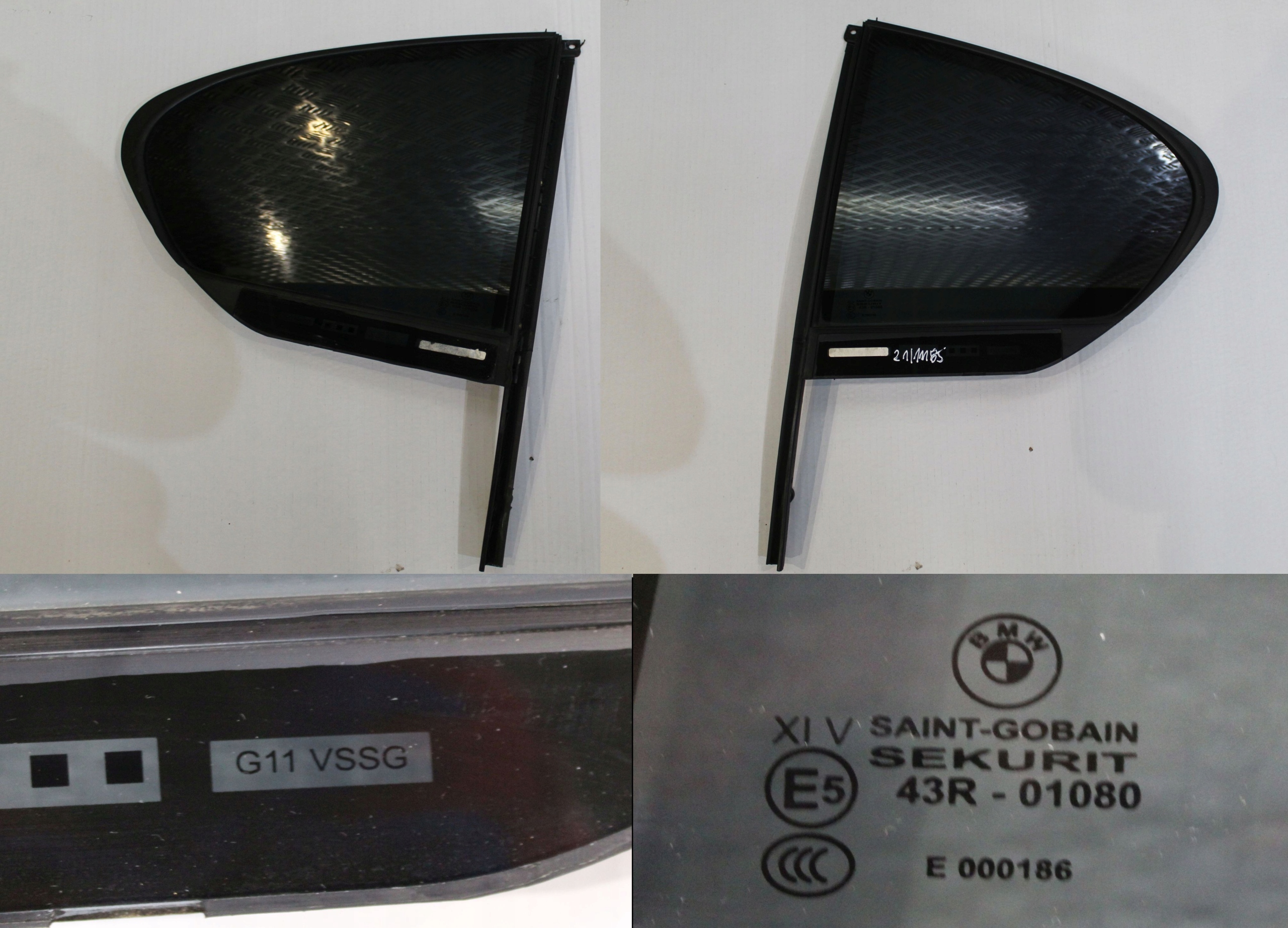 8499701 8499702 - BMW G11 стекло двери задний треугольник темный левый правый