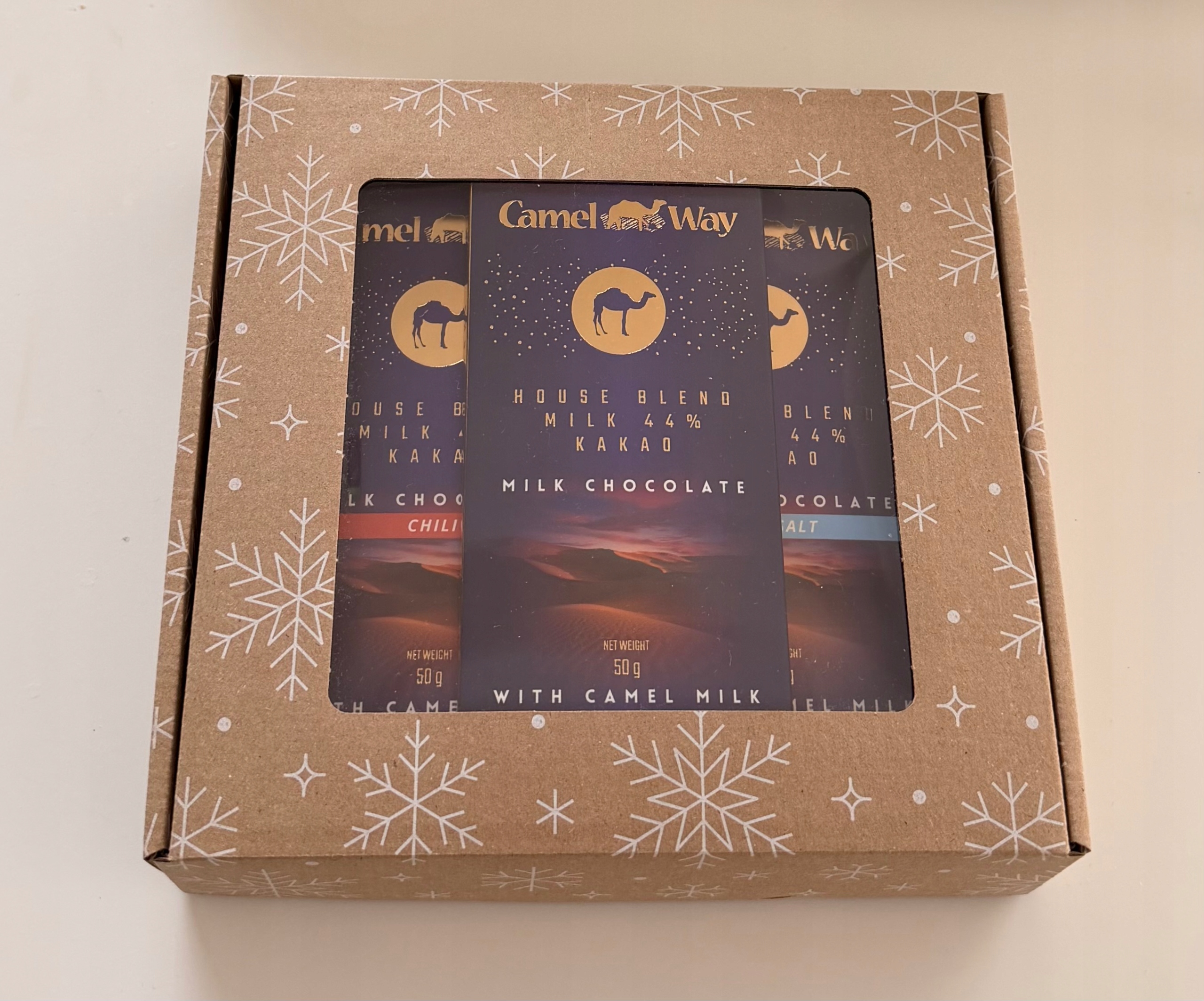 Levně Dárková Sada Čokolády S Velbloudím Mlékem Camelway