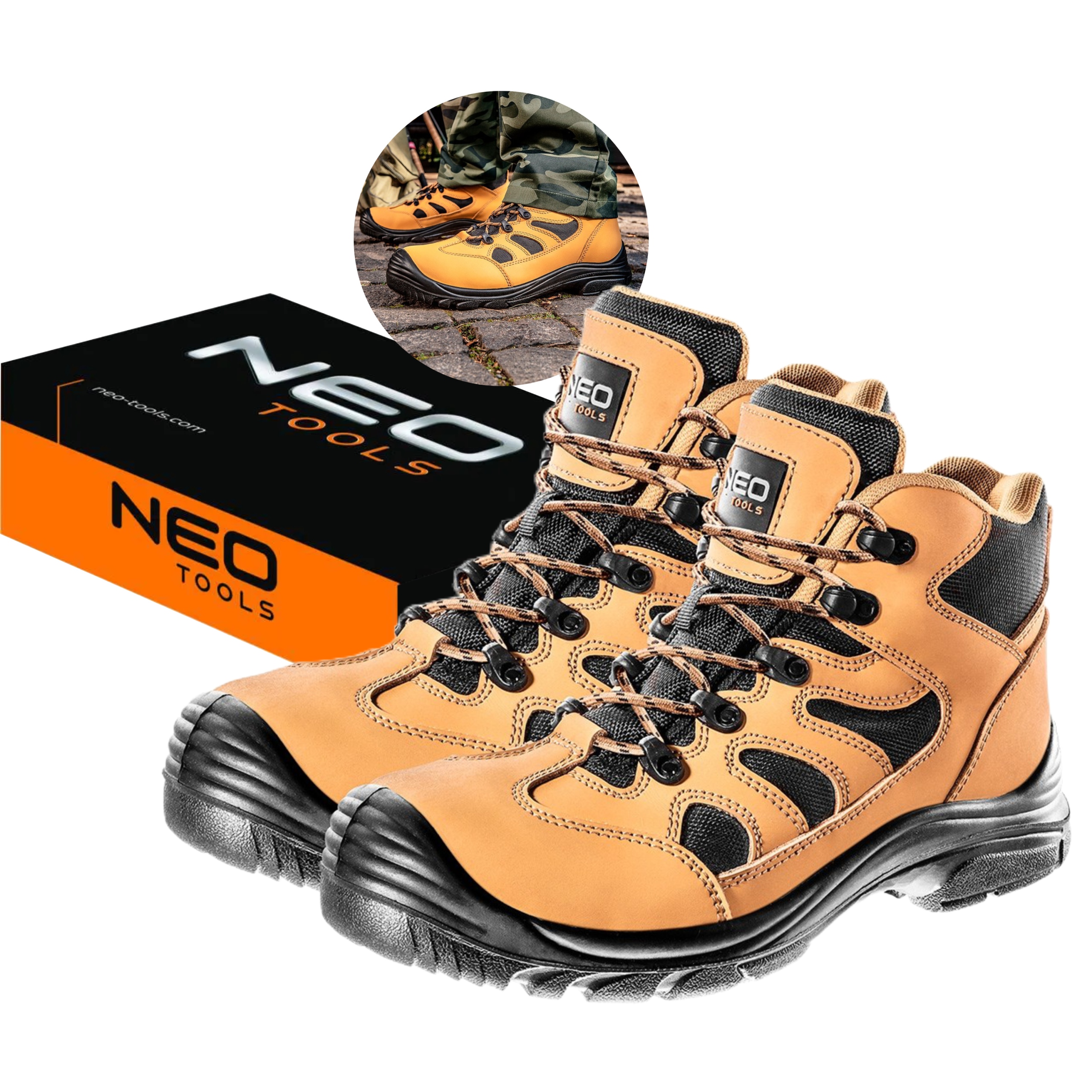 

Buty Robocze Ochronne Skórzane Neo 82-127 Rozm.46