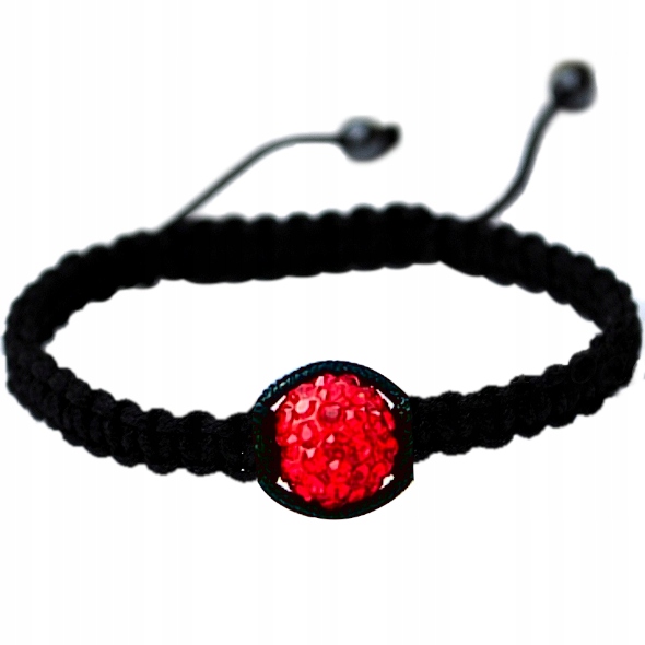 

bransoletka Shamballa 1 koralik Czerwony