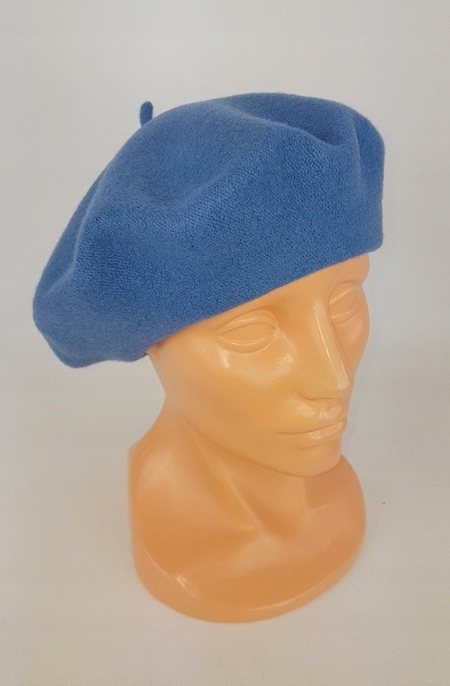 338 BERET FEZKO NIEBIESKI rozm. 10,5'' mały Marka inna