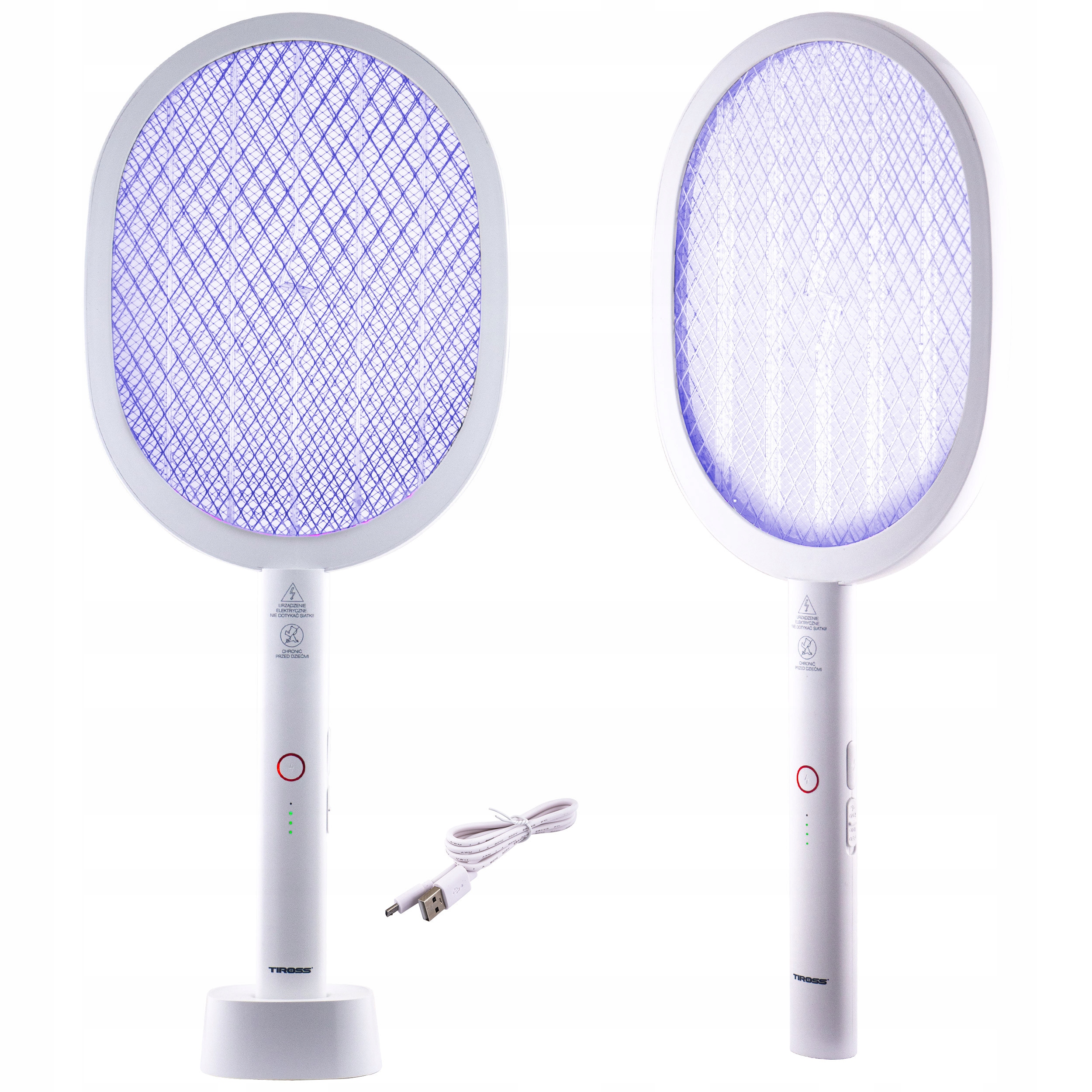 ELEKTRYCZNA PACKA OWADOBÓJCZA ŁAPKA NA MUCHY 2w1