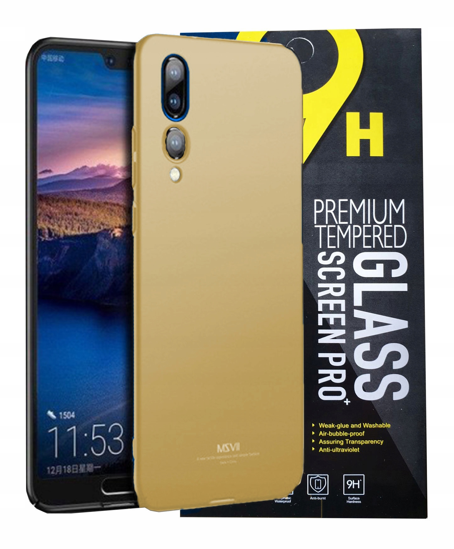 

Etui Case Msvii Do Huawei P20 Pro Szkło 9H