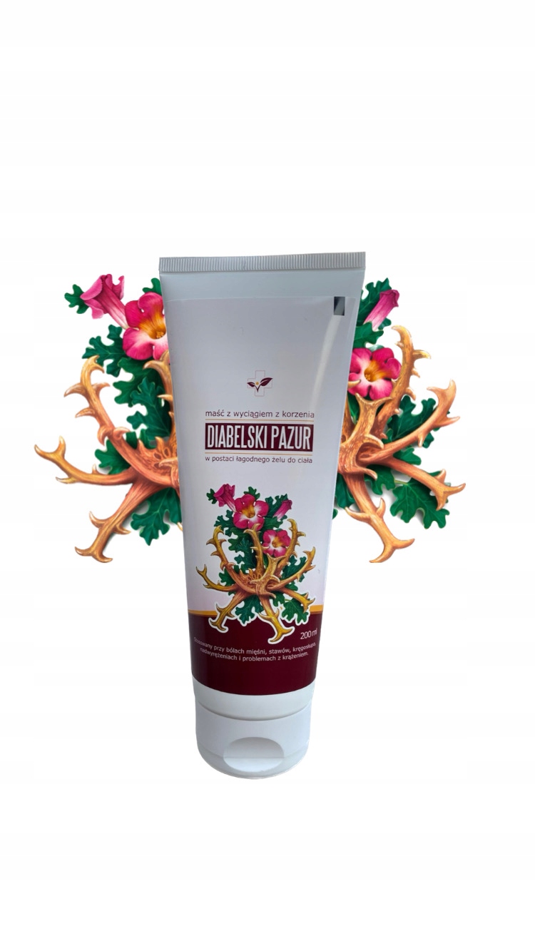 ŻEL NA BÓLE MAŚĆ Z WYCIĄGIEM Z KORZENIA Diabelski Pazur 200ml