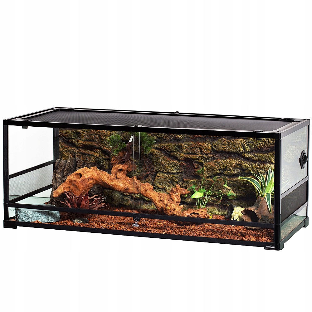 Repti Zoo 120x45x45 Terrarium Wodoodporne Wytrzymałe Zamykane Na Klucz
