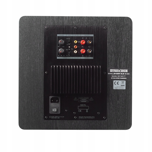 Dynavoice Challenger SUB-10 subwoofer Black Model Challenger SUB-10