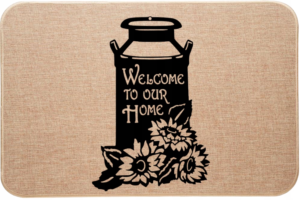 Lněná Vstupní Stěračka Z Lnu Welcome Vítejte V Našem Domě