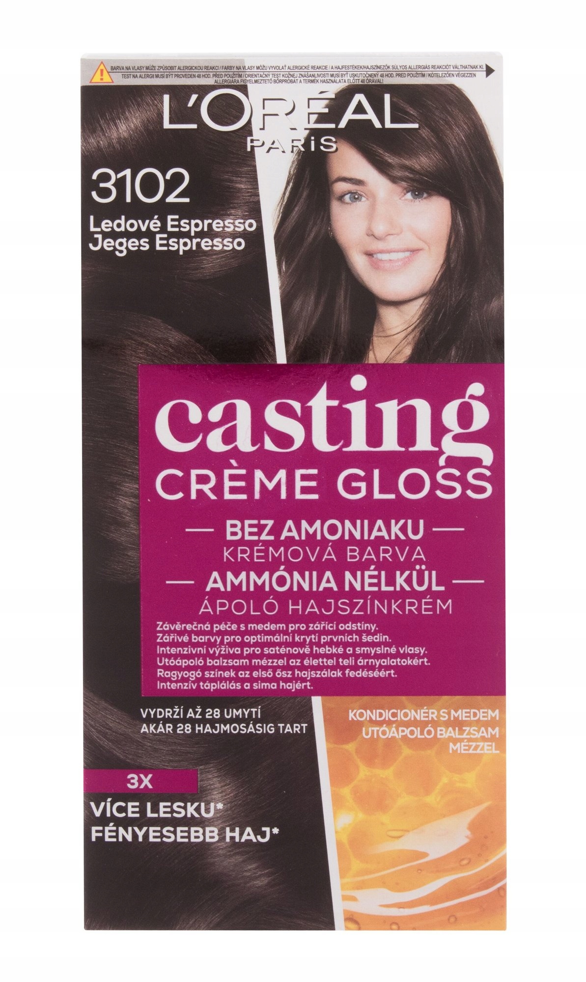 Barva na vlasy L'Oréal 3102 Espresso mražené 150 g 50 ml