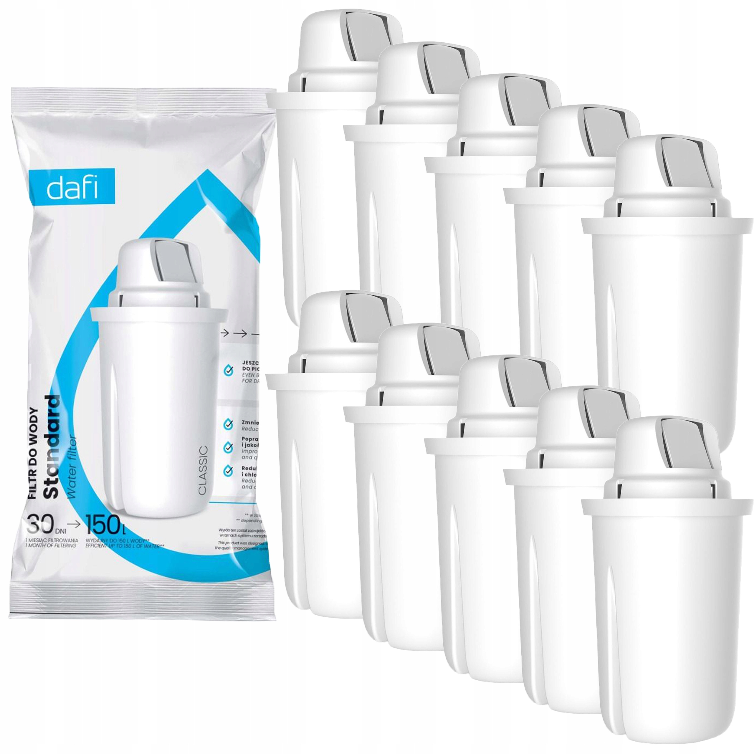 10 x Vložka Do Vody Dafi Classic Filtr pro BRITA,ZELMER10