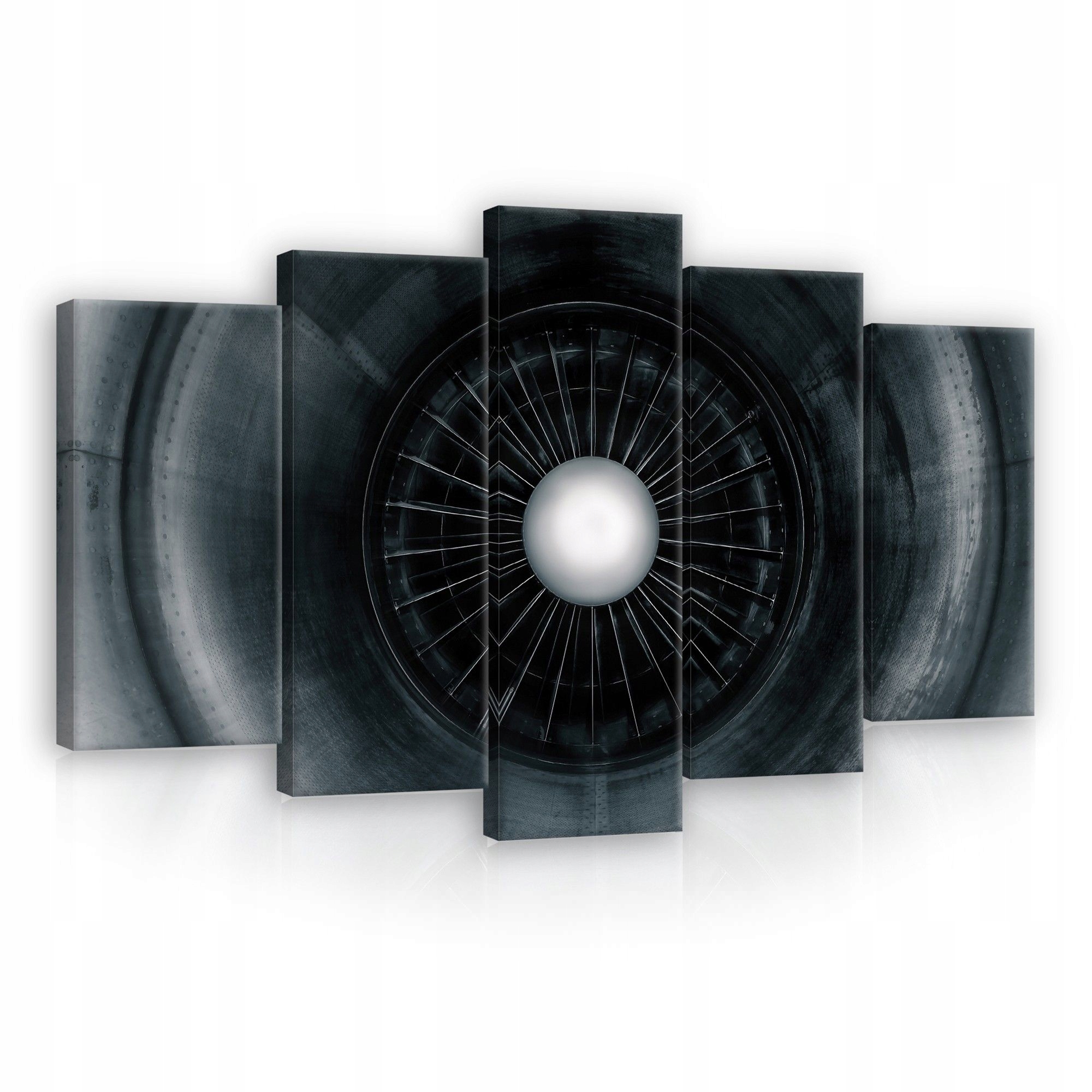 Obraz 100x60 Turbína motor technologie průmysl síla kov ostří