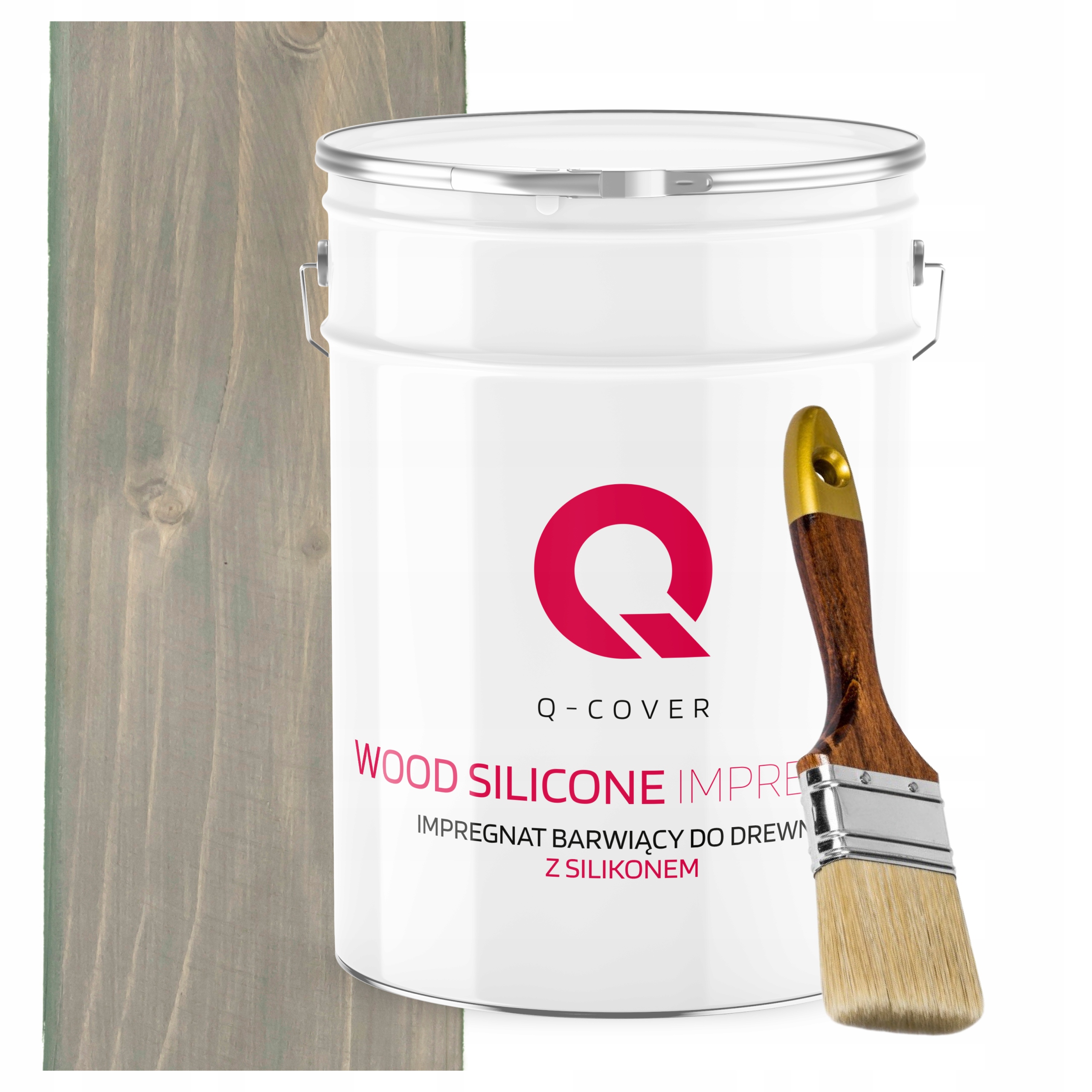 Impregnace Na Dřevo Barva Se Silikonem Chron Barva Šedá Tmavá 10 L Dárek