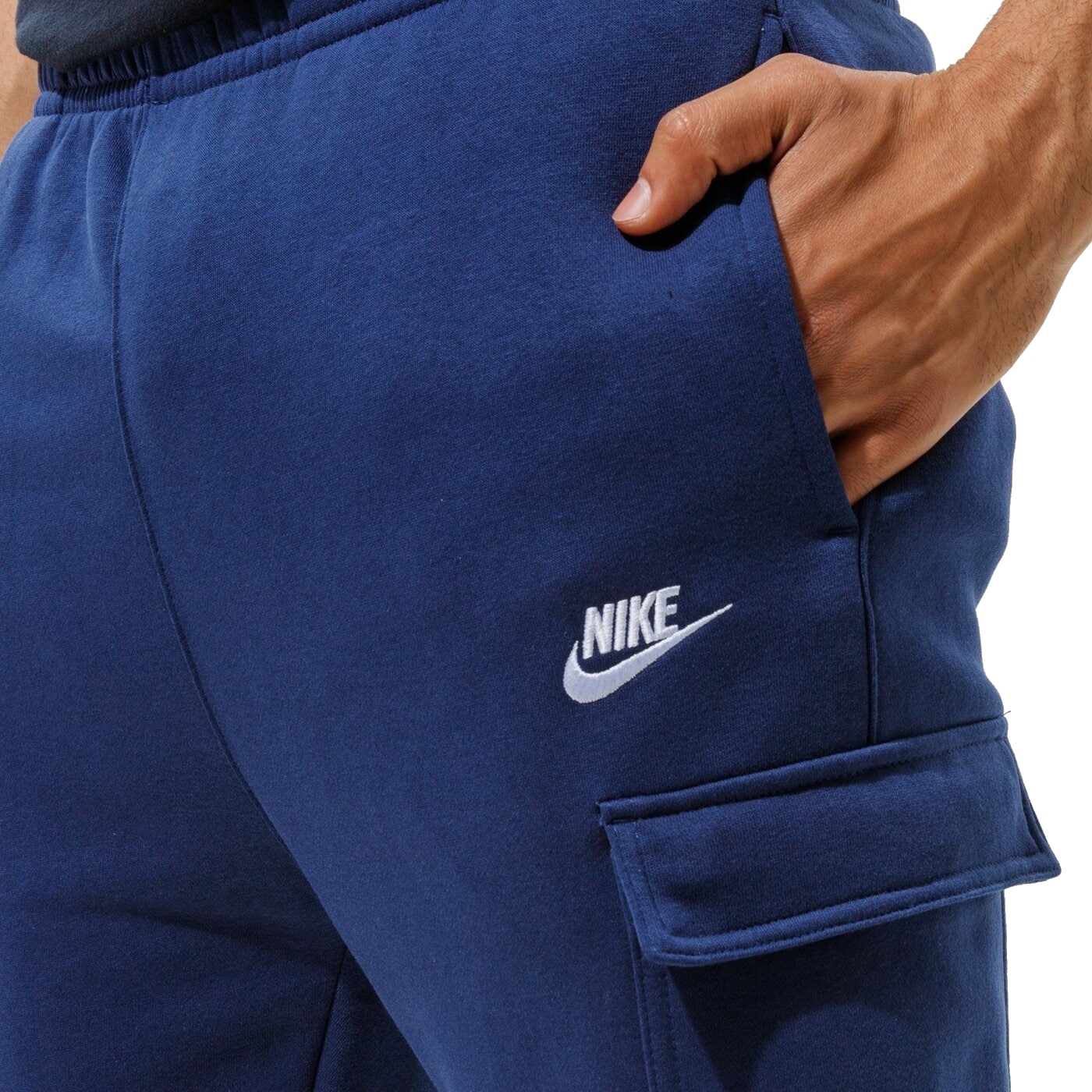 Dresové kalhoty Nike modré bavlněné Cd3129-410 r.xl