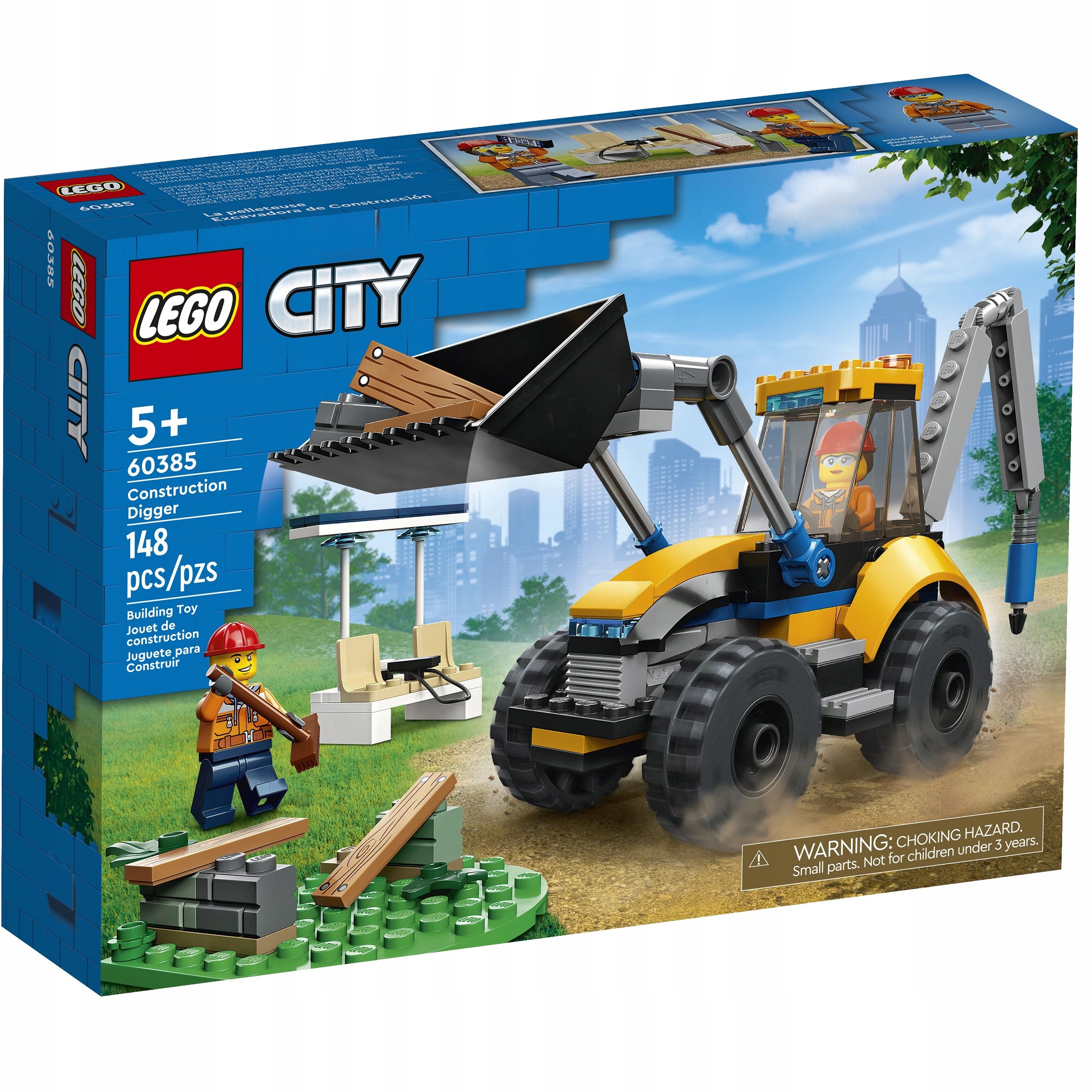 

Lego City Klocki Budowa Ładowarka Koparka 60385