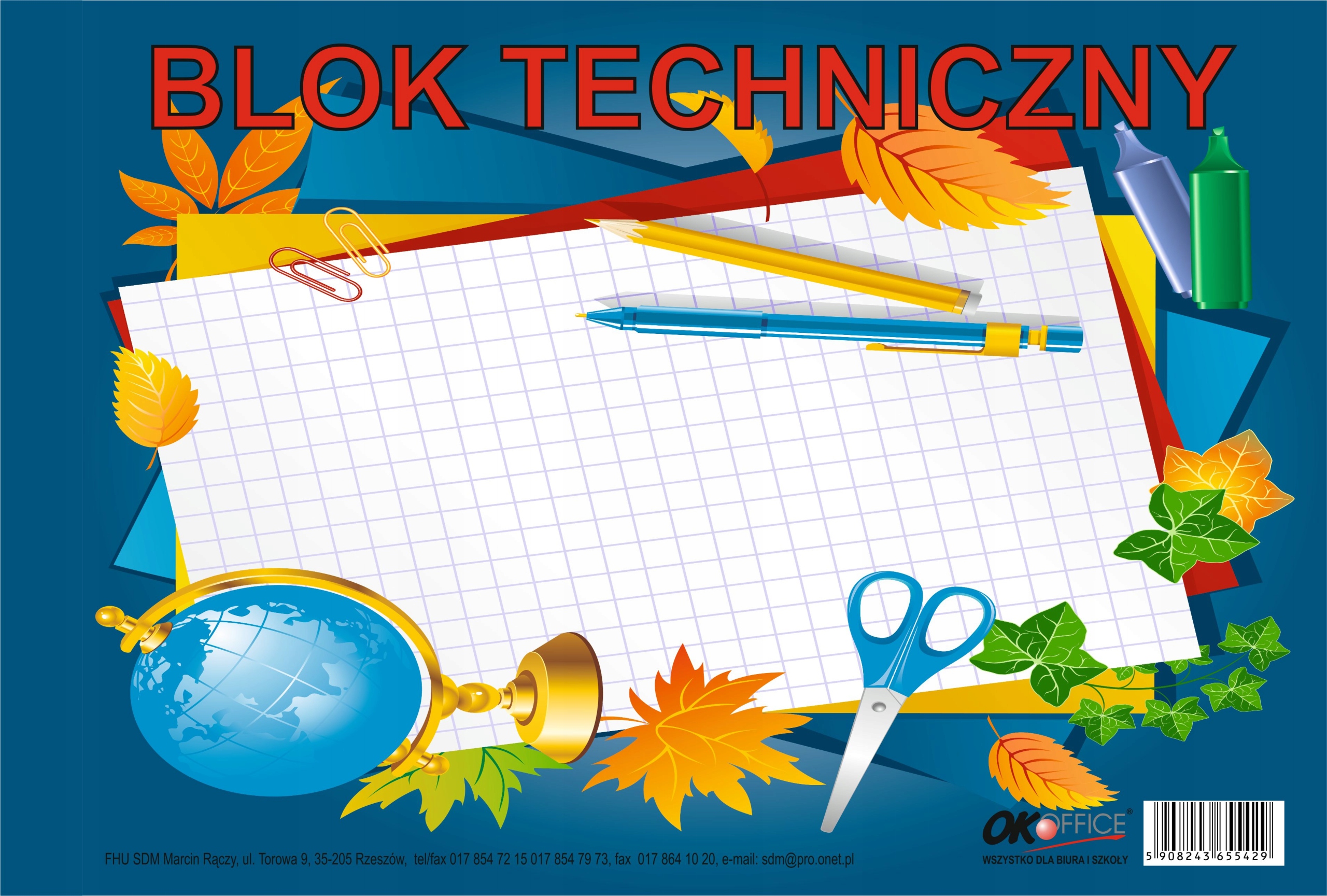 Blok Techniczny A4 Biały Kod producenta 5908243655429
