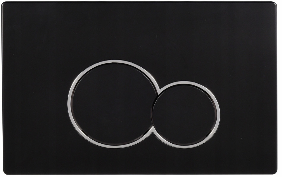 Splachovací tlačítko pro Wc stojan Jomo Werit JomoTech černá matná chrom