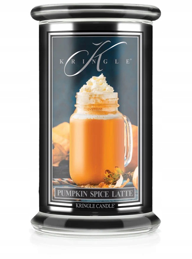 Pumpkin Spice Latte Kringle Candle velká vonná svíčka se 2 knoty (624 g)