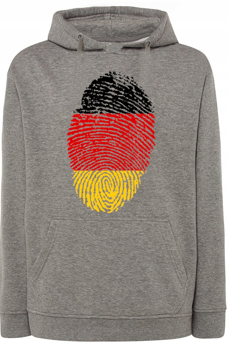 Německo Mikina Vlajka Otisk Kapuce vel. 5XL