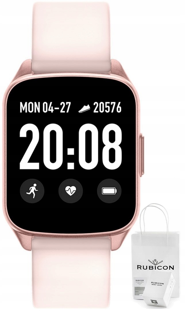 

Zegarek Męski Smartwatch Rubicon Ciśnienie Sms Fb