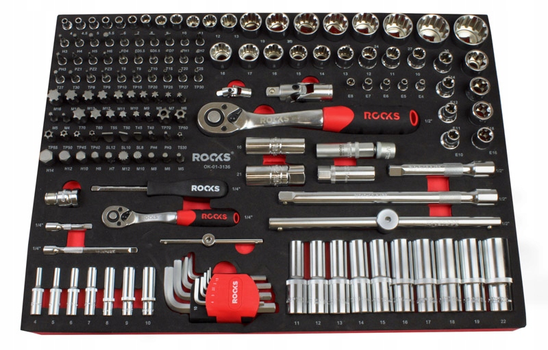 Rooks Sada Nástrojov Master Garage 1/2" A 1/4", 1/1, 155 Ks