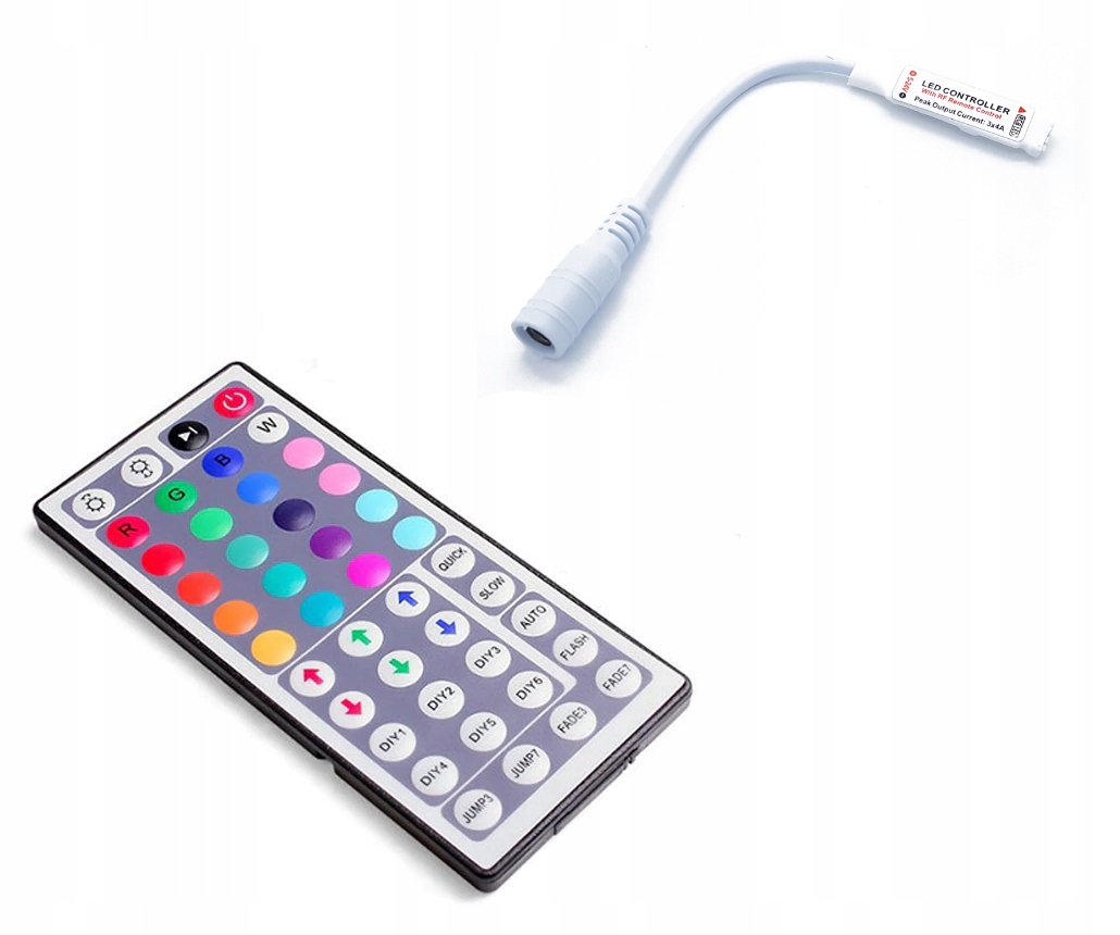 STEROWNIK KONTROLER PILOT RADIOWY RF44 TAŚMA LED Typ pilot